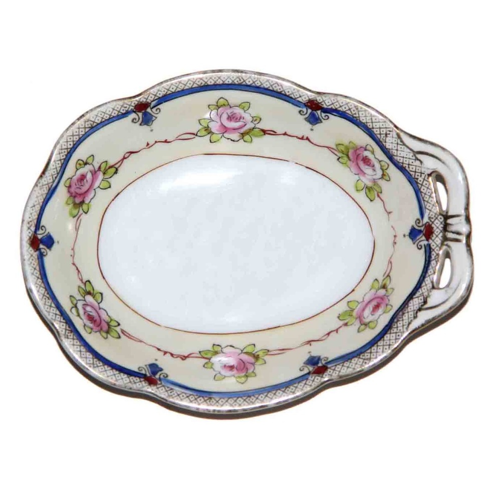 Vintage Noritake Japan Porcelain Soap Dish Floral